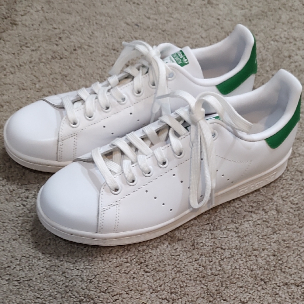 Adidas Classic Stan Smith White and Green Casual Sneakers